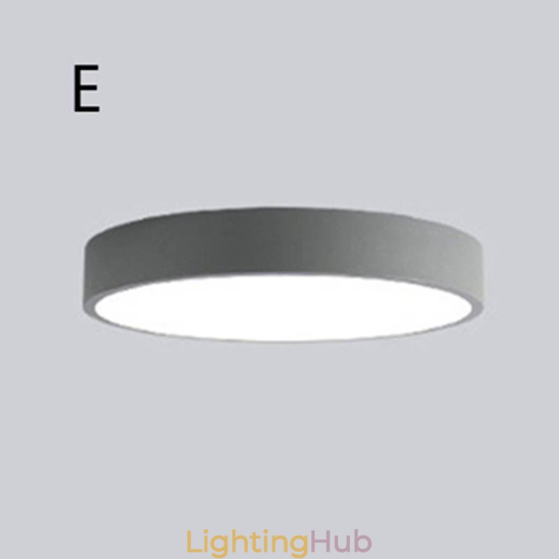 Contemporary Flush Mount Ultra Thin Ceiling Light Round Lamp Light