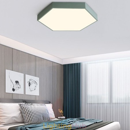 Contemporary Simple Flush Mount Hexagon Ceiling Light