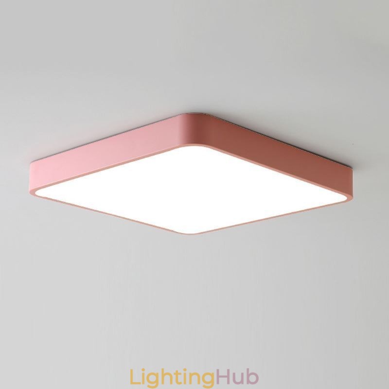 Simlpe Flush Mount Thin Square Light Energy Saving Ceiling Light