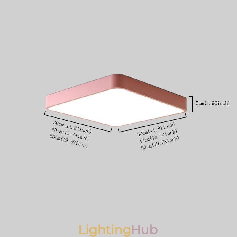 Simlpe Flush Mount Thin Square Light Energy Saving Ceiling Light