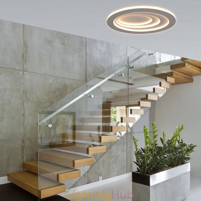 Modern Flush Mount Water Drop Terrace Ceiling Light Side Illuminating Light