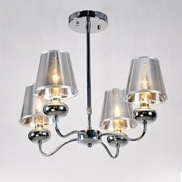 imumModern Contemporary Mini Style Electroplated Metal Chandelier Pendant Light Flush Mount Dining