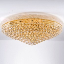 European Flush Mount Light Luxury Crystal Ceiling Light