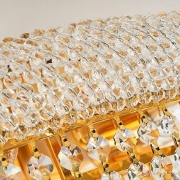 European Flush Mount Light Luxury Crystal Ceiling Light