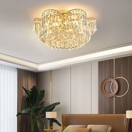 Crystal Flush Mount Luxury Round Crystal Decoration Ceiling Light Crystal Flush Mount Luxury Round Crystal Decoration Ceiling Light