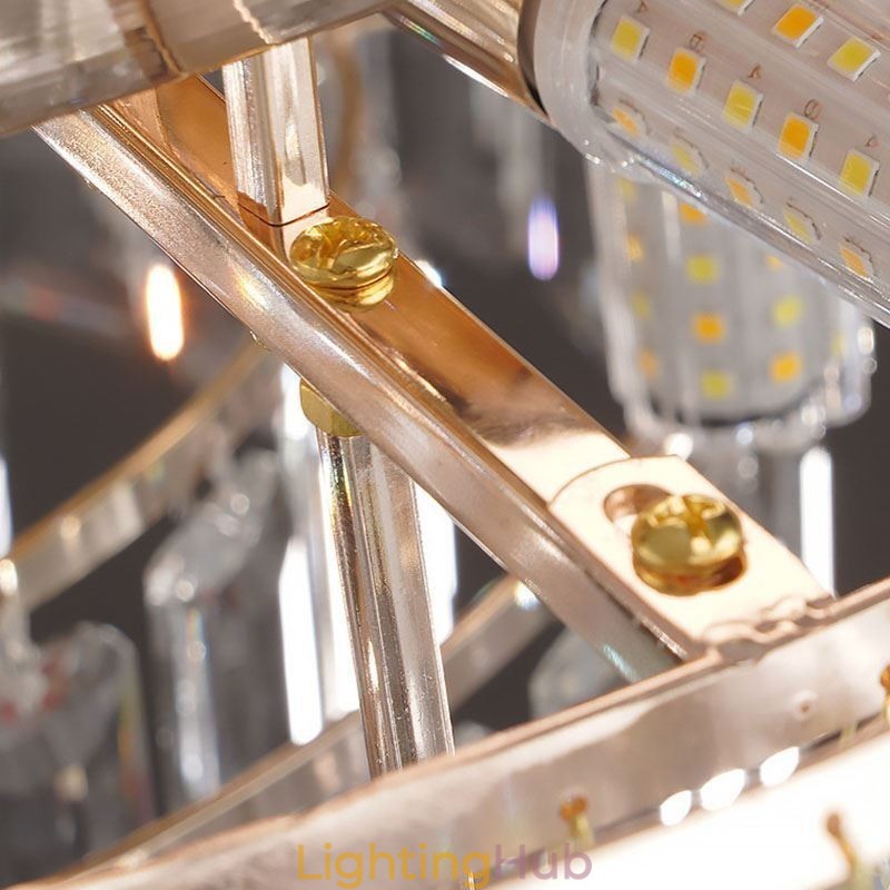 Crystal Flush Mount Luxury Round Crystal Decoration Ceiling Light