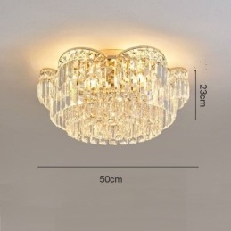 Crystal Flush Mount Luxury Round Crystal Decoration Ceiling Light