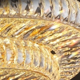 Crystal Flush Mount Round Crystal Decoration Ceiling Light