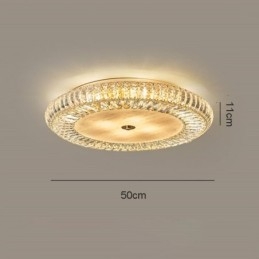 Crystal Flush Mount Round Crystal Decoration Ceiling Light