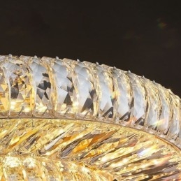 Crystal Flush Mount Round Crystal Decoration Ceiling Light