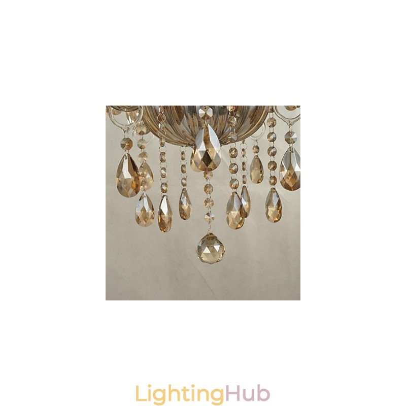 Modern Contemporary Crystal Glass Chandelier