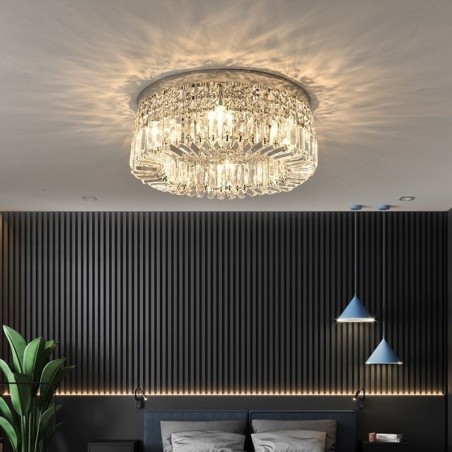 Modern Elegant Ceiling Light Flush Mount Crystal Ceiling Lamp Modern Elegant Ceiling Light Flush Mount Crystal Ceiling Lamp