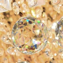 Modern Crystal Chandelier Round Flush Mounted