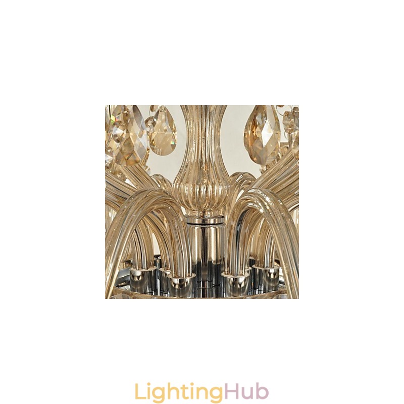 Modern Contemporary Crystal Glass Chandelier