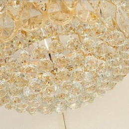 Luxury Flush Mount Crystal Ceiling Light Round Light