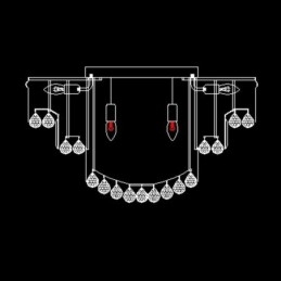 Luxury Flush Mount Crystal Ceiling Light Round Light