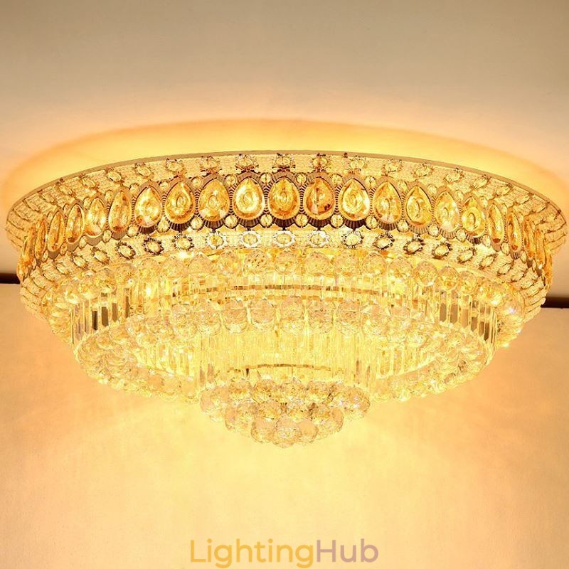 Flush Mount Crystal Modern Simple Ceiling Light Creative Round lighting