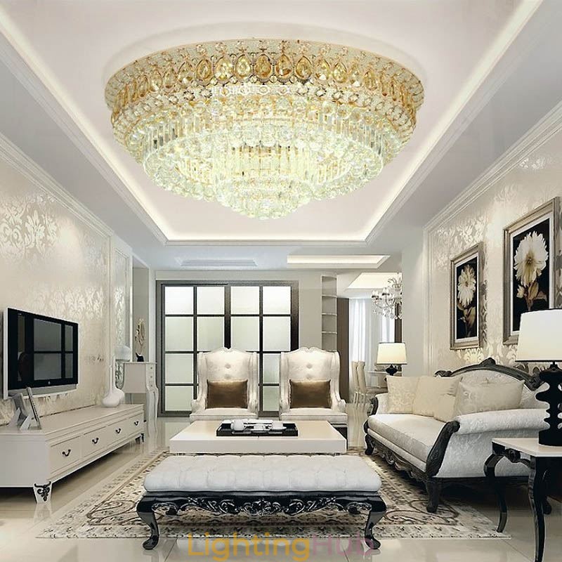 Flush Mount Crystal Modern Simple Ceiling Light Creative Round lighting