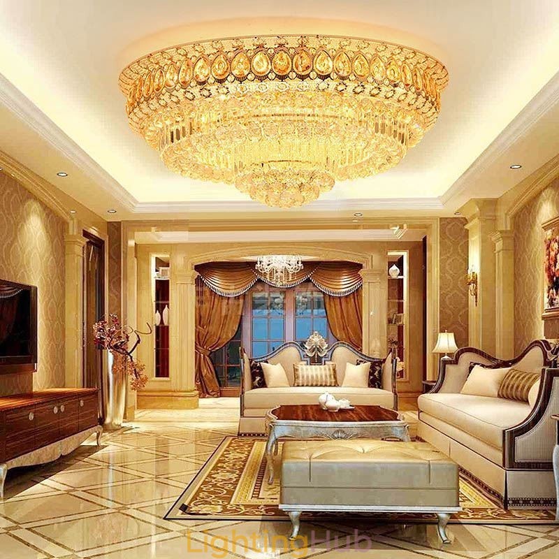 Flush Mount Crystal Modern Simple Ceiling Light Creative Round lighting