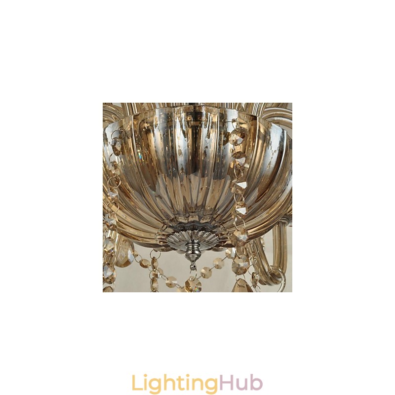Modern Contemporary Crystal Glass Chandelier