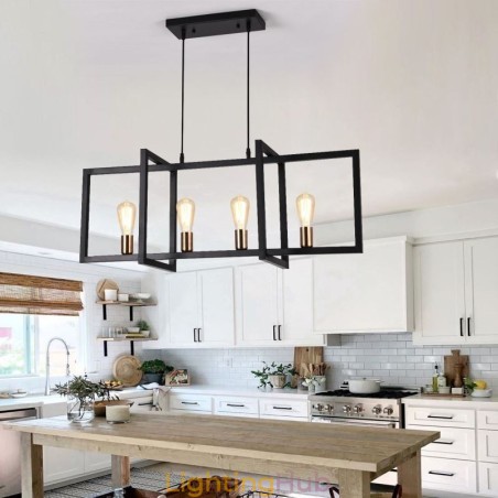 4 Light Pendant Light Industrial Style Lightingway 4 Light Pendant Light Industrial Style Lightingway