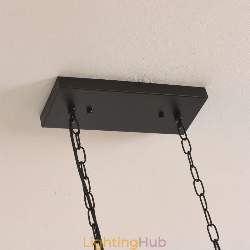 Farmhouse Pendant Lighting Fixture Island Hanging Lights 6 Lights