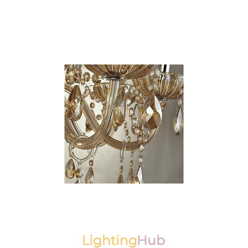 Modern Contemporary Crystal Glass Chandelier
