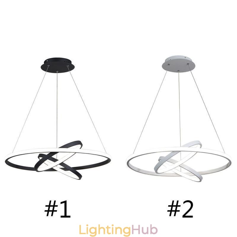 Modern Chandelier Dimmable 3 Ring Pendant Lighting