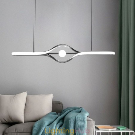 Modern Linear Pendant Light Long Strip Hanging Lamp Modern Linear Pendant Light Long Strip Hanging Lamp