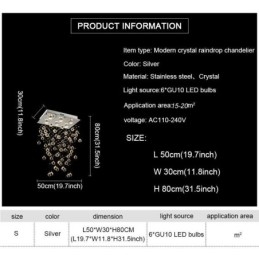 Modern Crystal Chandelier Flush Mount Ceiling Light