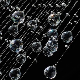 Modern Crystal Chandelier Flush Mount Ceiling Light