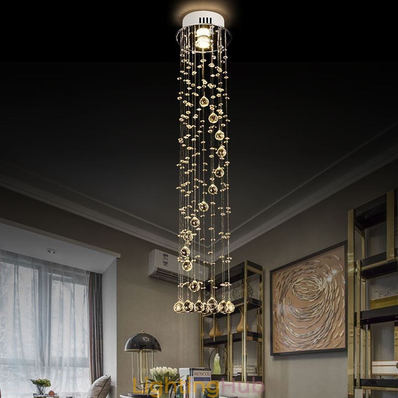 Luxury Large Chandelier Modern Crystal Flush Mount Ceiling Light Fixtures
