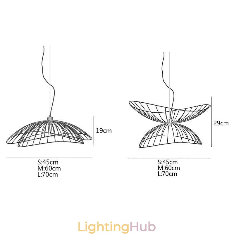 Modern Hat Chandelier Minimalist Decor Pendant Light 1 Light