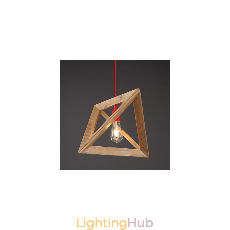 Nordic Wood Chandelier Cafe Clothing Creative Retro Decorative Oak Chandelier