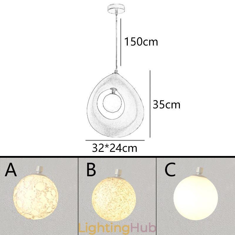 Resin Pendant Light Modern Simple Ceiling Lamp