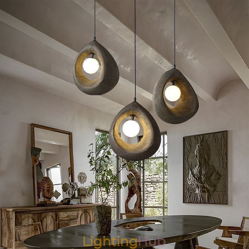 Resin Pendant Light Modern Simple Ceiling Lamp