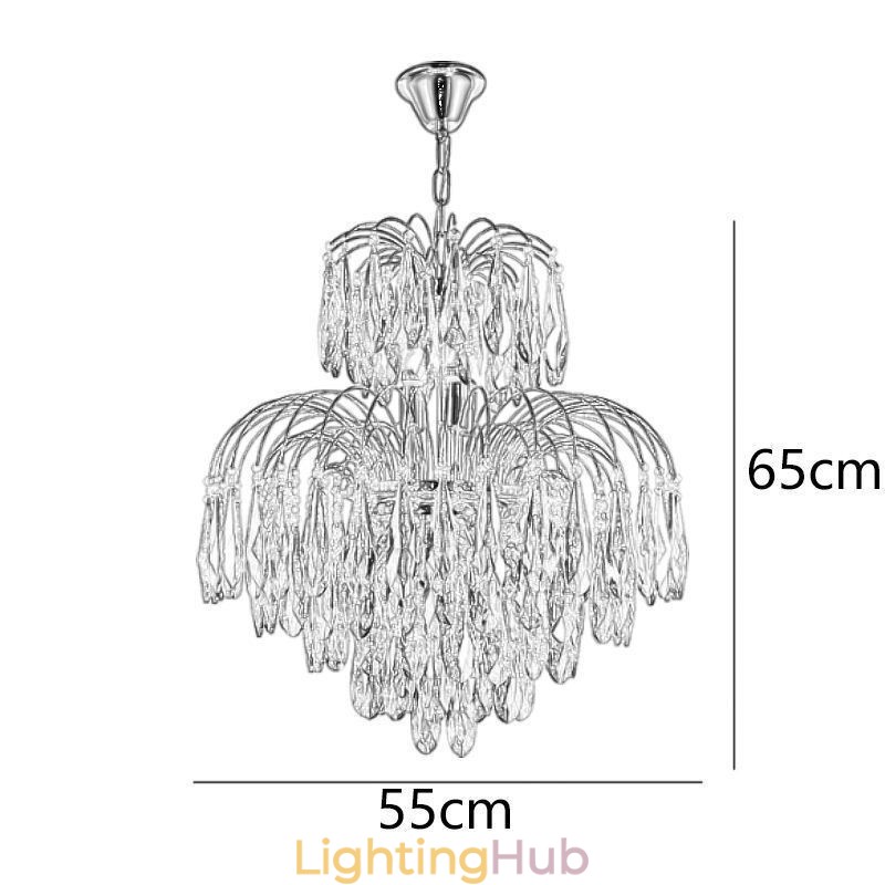 Crystal Pendant Light Contemporary Duplex Decorative Ceiling Light