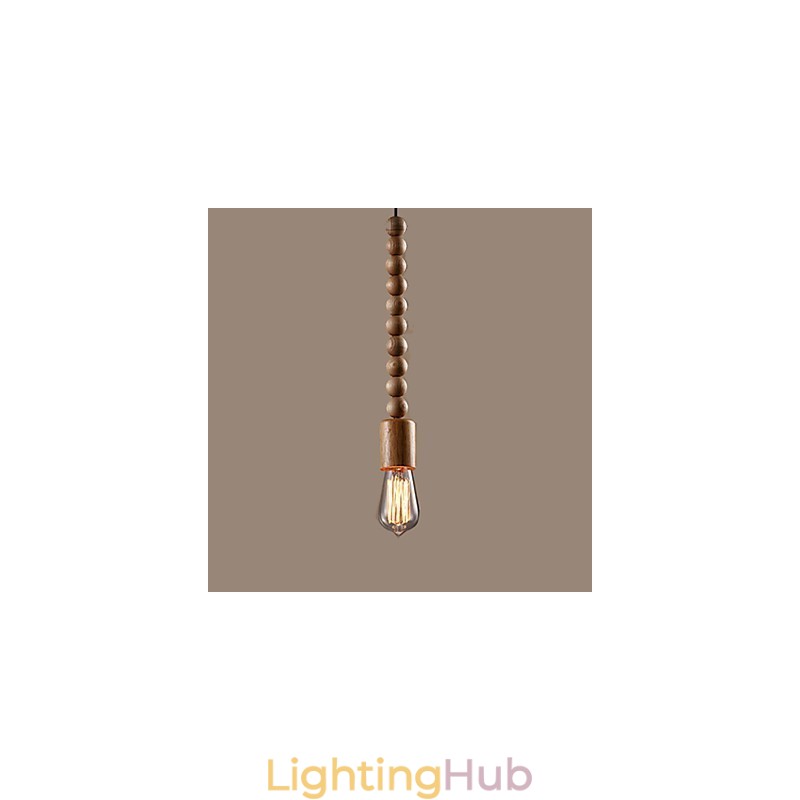 Chandelier Mini Style Traditional Classic Wood Bamboo