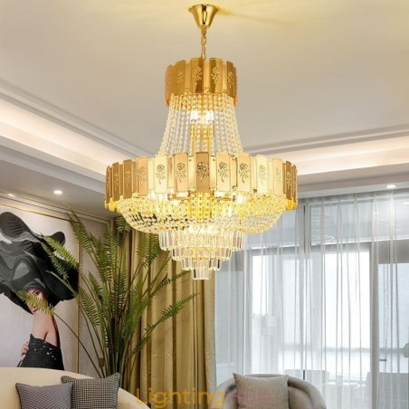 Gold Crystal Pendant Light Elegant Decrative Ceiling Light Gold Crystal Pendant Light Elegant Decrative Ceiling Light