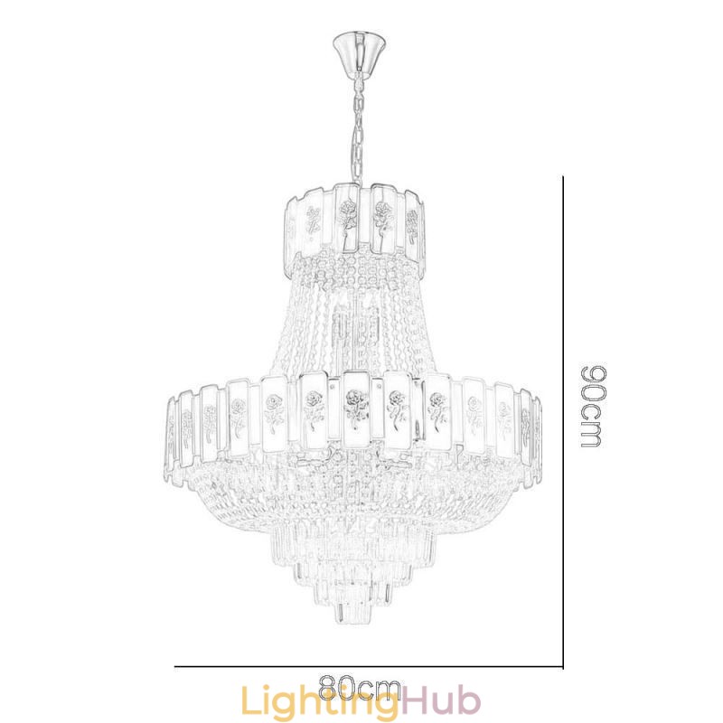 Gold Crystal Pendant Light Elegant Decrative Ceiling Light