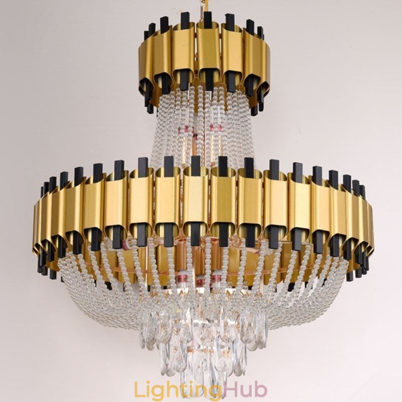 Crystal Pendant Light Gold Luxury Decrative Ceiling Lamp