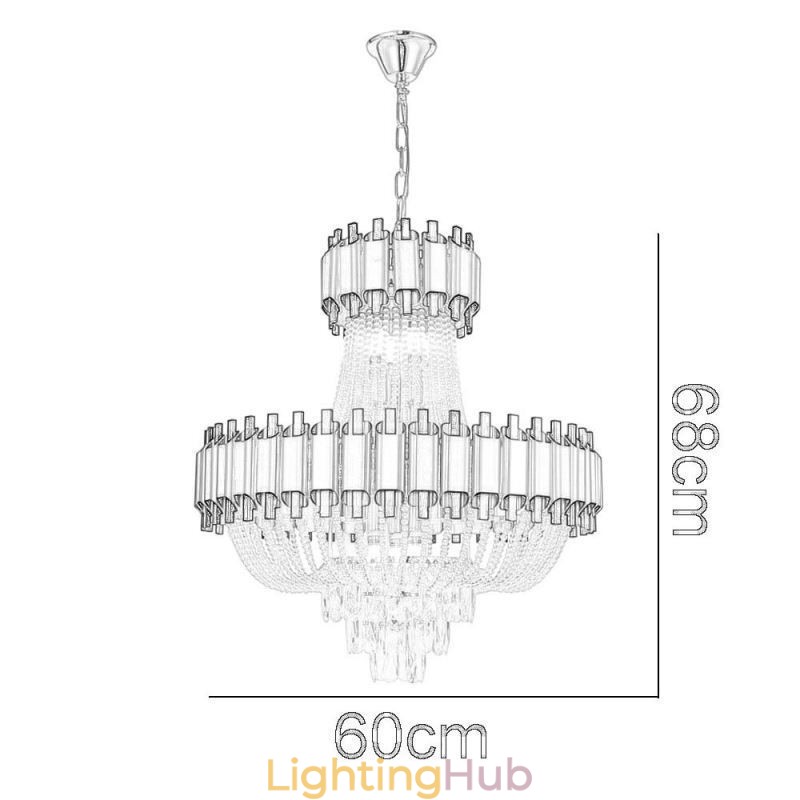 Crystal Pendant Light Gold Luxury Decrative Ceiling Lamp