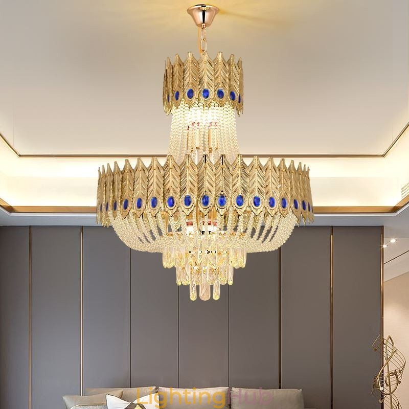 Crystal Pendant Light Luxury Decrative Ceiling Light 60cm