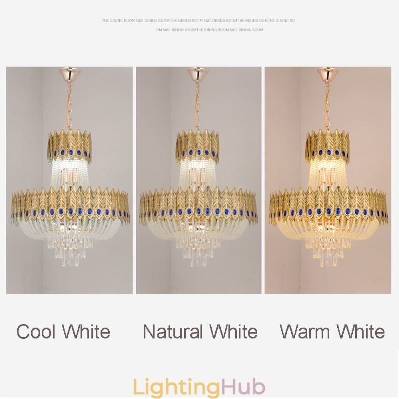 Crystal Pendant Light Luxury Decrative Ceiling Light 60cm