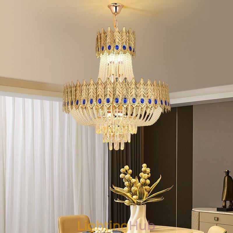 Crystal Pendant Light Luxury Decrative Ceiling Light 60cm