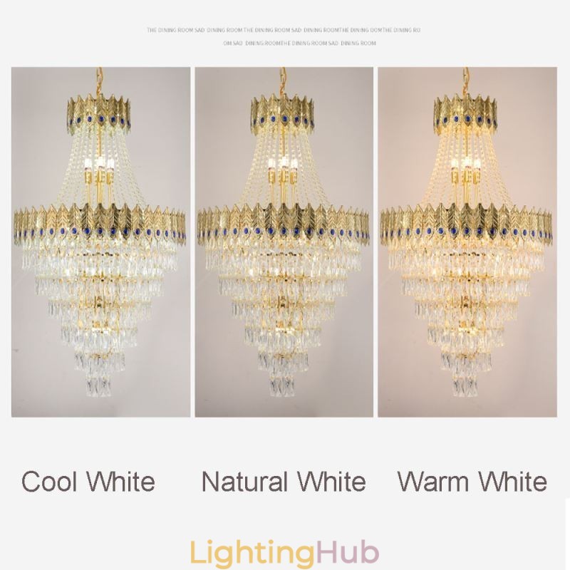 Crystal Pendant Light Sophisticated Luxury Decrative Hanging Light 80cm