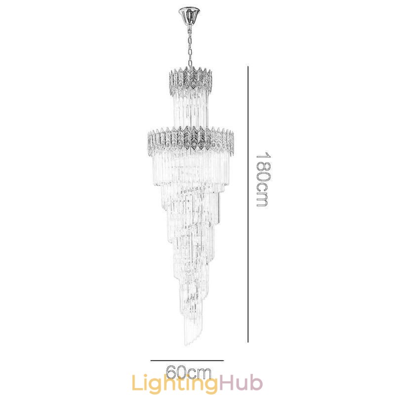 Gold Crystal Pendant Light Electroplated Gold Phoenix Tail Lampshade Ceiling Light