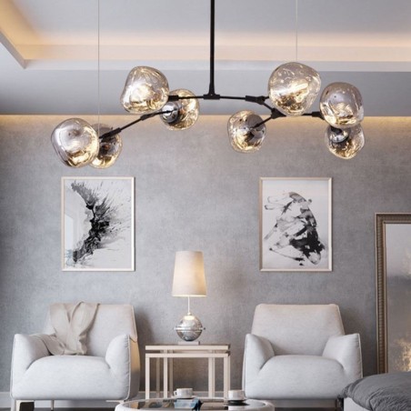 Nordic Ceiling Lamp Modern Electroplated Stained Glass Lampshade Pendant Light Nordic Ceiling Lamp Modern Electroplated Stained Glass Lampshade Pendant Light