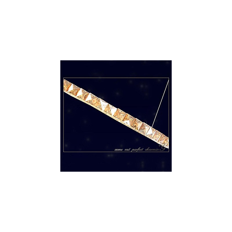 Crystal Pendant Light Lighting Lamps Modern Fixtures Amber K9 Crystal Round Single Ring 30CM