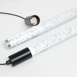 Pendant Light Black Crystal Column Cluster Ceiling Light